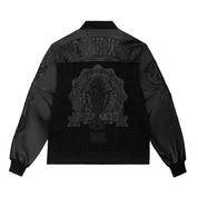 Smoke Rise Jean Varsity Jacket - Black