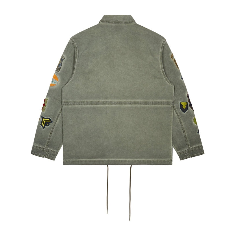 Smoke Rise Pigment Dyed Twill M-65 Jacket - Vintage Army