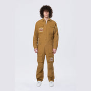 Smoke Rise Pitstop Canvas Jumpsuit - Timber