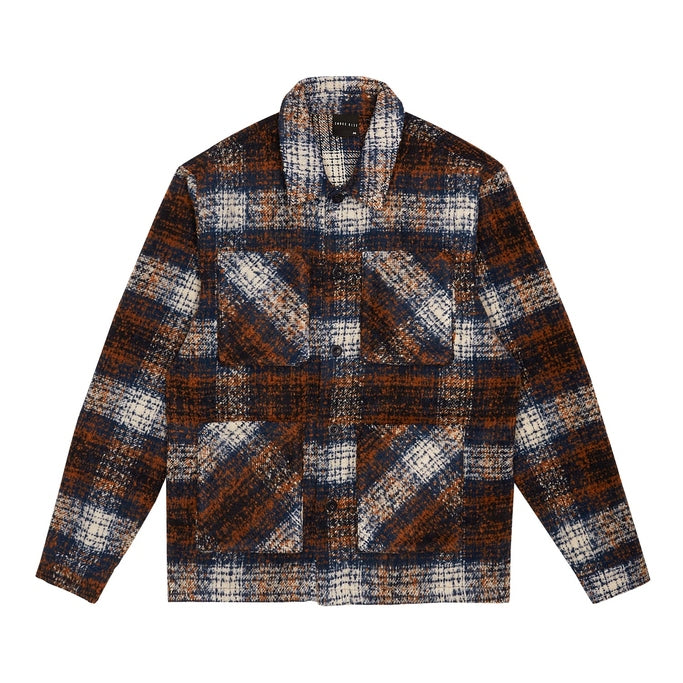 Smoke Rise Plaid Flannel Overshirt - Summit