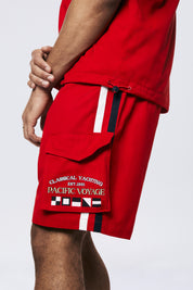 Yacht Club Cargo Shorts - True Red