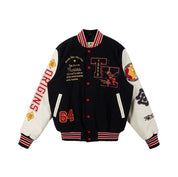 Smoke Rise Tokyo Varsity Jacket - Navy